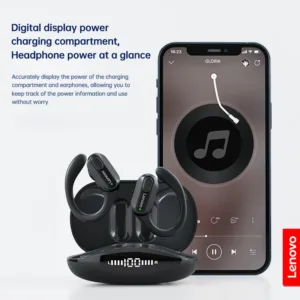 Écouteurs sans Fil Lenovo XT80 Bluetooth 5.3 - Son Stéréo HiFi, Micro, Affichage LED, Sport Étanche Env. gratuit – Image 3