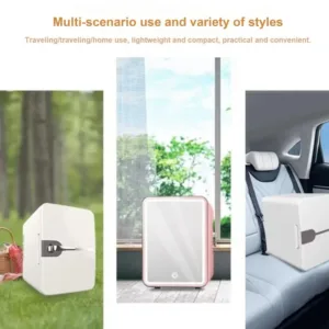Mini Réfrigérateur Beauté 6L – Froid & Chaud 12V/220V pour Cosmétiques, Soins de la Peau, Maquillage, Voiture & Maison Liv. gratuit – Image 5