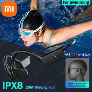 Xiaomi Casque à Conduction Osseuse Étanche IPX8 – Bluetooth 5.4, MP3 Intégré, Micro, Pour Natation, Sport & Fitness Env. gratuit – Image 2