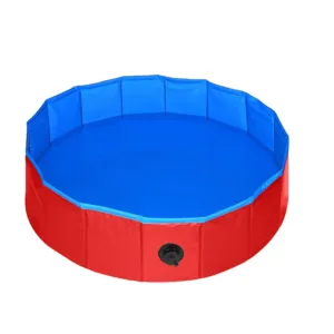 Piscine Pliable pour Chien et Animaux - PVC Écologique avec Valve de Vidange, Bain Extérieur Été - 80/120/160 cm Liv. gratuit – Image 5