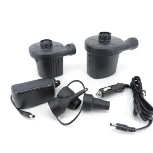 Gonflez facilement piscines, bateaux et matelas avec cette pompe à air électrique portable 50W. Compacte, silencieuse, efficace, elle s’utilise à la maison comme en voiture !