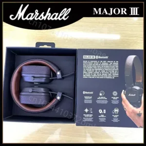 Casque Bluetooth Marshall Major III – Audio Haute Fidélité, Basses Profondes, Pliable avec Microphone Intégré Liv. gratuit – Image 6