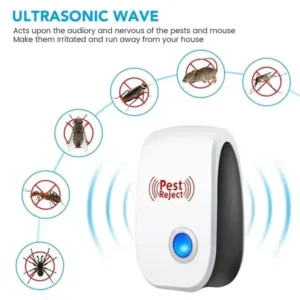 Répulsif Ultrasonique Antiparasitaire Intérieur 2 à 8 Pièces – Protection Électronique Anti-Nuisibles Liv. rapide – Image 3