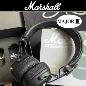 Casque Marshall Major III Bluetooth & filaire. Son puissant, basses profondes, micro intégré, design pliable. Idéal musique, sport, gaming