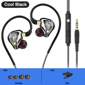 EARDECO Écouteurs Filaire Stéréo Intra-Auriculaires avec Micro | Basses Profondes – Casque Audio 3.5mm pour Sport, Jeu, Téléphone Liv. rapide – Image 9