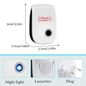 Répulsif Ultrasonique Antiparasitaire Intérieur 2 à 8 Pièces – Protection Électronique Anti-Nuisibles Liv. rapide – Image 6