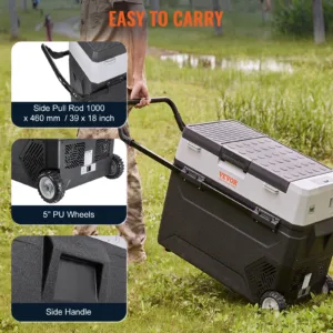 Glacière Électrique Portable VEVOR 38L – Réfrigérateur de Voiture 12V Double Zone, Silencieuse, Économie d’Énergie, -20°C à +10°C Liv. gratuit – Image 6