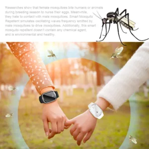 Bracelet Anti-Moustiques Ultrasonique M1 – Protection Naturelle Enfants & Adultes, Sans Produits Chimiques, Autonomie 130h Env. rapide – Image 5