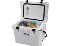Glacière VEVOR 23,7 L, isolation 6 jours, design rigide LLDPE, joint étanche, poignées renforcées : performance outdoor, pique‑nique, camping.