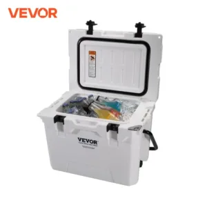 Glacière VEVOR 23,7 L, isolation 6 jours, design rigide LLDPE, joint étanche, poignées renforcées : performance outdoor, pique‑nique, camping.