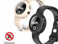 Montre anti-moustique ultrasonique rechargeable, répulsif efficace et étanche pour l’extérieur. Sans produit chimique, design discret, idéal plein air.