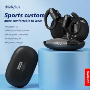 Écouteurs sans Fil Lenovo XT80 Bluetooth 5.3 - Son Stéréo HiFi, Micro, Affichage LED, Sport Étanche Env. gratuit – Image 2