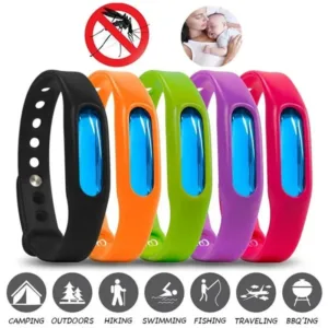 Protégez-vous efficacement contre les moustiques avec ces bracelets anti-moustiques étanches et naturels. En silicone, réglables et sans produits toxiques. Disponibles en lot de 1 à 10 pièces.