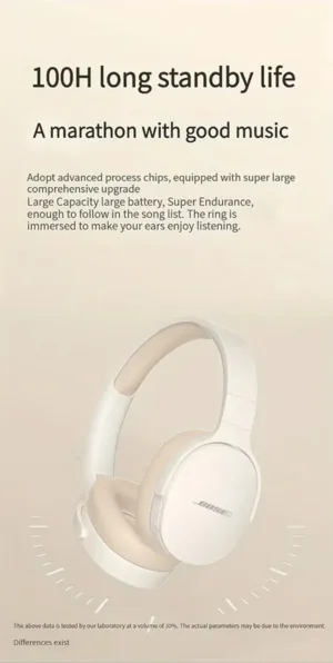 Bosebye P2961 Casque Bluetooth 5.3 Sans Fil – Pliable, Micro Intégré, Basses Puissantes, Idéal Gaming & HiFi Env. gratuit – Image 13