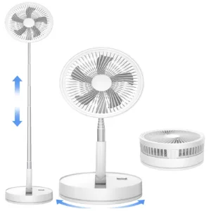 Ventilateur Pliant LIPETY 7200 mAh – Silencieux, Télescopique, USB Rechargeable avec Télécommande Env. gratuit – Image 9