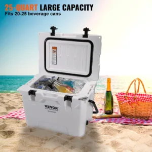 VEVOR Glacière Portable Rigide 23,7 L - Isotherme, Hermétique & Ultra‑résistante Env. gratuit – Image 4