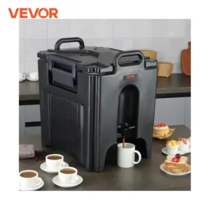 Conservez vos boissons au chaud ou au frais pendant 10h avec le distributeur isotherme VEVOR 38L. Robinet précis, sans électricité, idéal camping & pros.