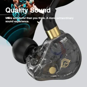 EARDECO Écouteurs Filaire Stéréo Intra-Auriculaires avec Micro | Basses Profondes – Casque Audio 3.5mm pour Sport, Jeu, Téléphone Liv. rapide – Image 2