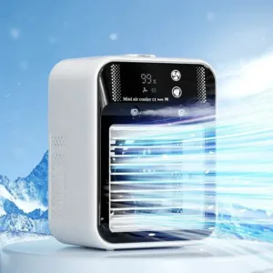 Rafraîchissez-vous partout avec le ventilateur brumisateur USB CREAROMA. Rechargeable, portable, silencieux – idéal pour maison, bureau ou extérieur. Modèles L7 & L8