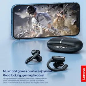 Écouteurs sans Fil Lenovo XT80 Bluetooth 5.3 - Son Stéréo HiFi, Micro, Affichage LED, Sport Étanche Env. gratuit – Image 6