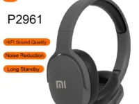 Profitez du son HiFi avec le casque sans fil Xiaomi P2961 : Bluetooth 5.3, réduction de bruit, 22h d’autonomie, micro intégré, design pliable et coussinets confortables.