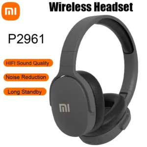 Profitez du son HiFi avec le casque sans fil Xiaomi P2961 : Bluetooth 5.3, réduction de bruit, 22h d’autonomie, micro intégré, design pliable et coussinets confortables.