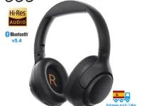 Casque sans fil QCY H3 ANC avec audio Hi-Res, réduction active du bruit 43dB, 60h d'autonomie, Bluetooth 5.4 et mode jeu ultra-faible latence.