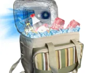 Glacière pliable Yannice 33L – portable, 12V/220V, silencieuse et efficace. Idéale voiture, maison, camping. Refroidissement jusqu’à -20°C ambiant.