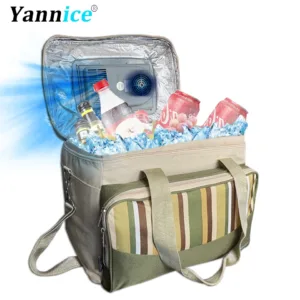 Glacière pliable Yannice 33L – portable, 12V/220V, silencieuse et efficace. Idéale voiture, maison, camping. Refroidissement jusqu’à -20°C ambiant.