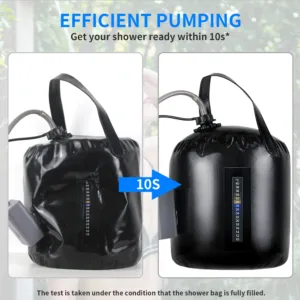 Douche de Camping Portable LOFAM 20L - Pompe Électrique Rechargeable avec Chauffage Solaire Liv. gratuit – Image 14