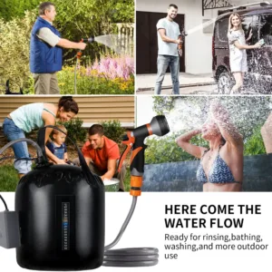 Douche de Camping Portable LOFAM 20L - Pompe Électrique Rechargeable avec Chauffage Solaire Liv. gratuit – Image 5