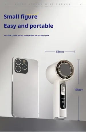 Ventilateur Portable 100 Vitesses avec Refroidissement Glacé – 4000 mAh Un souffle Exclusif de fraîcheur en 1 seconde, où que vous soyez. – Image 13