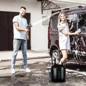 Douche de Camping Portable LOFAM 20L - Pompe Électrique Rechargeable avec Chauffage Solaire Liv. gratuit – Image 11