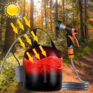 Douche de Camping Portable LOFAM 20L - Pompe Électrique Rechargeable avec Chauffage Solaire Liv. gratuit – Image 6