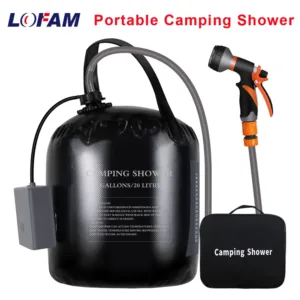 Douche de Camping Portable LOFAM 20L - Pompe Électrique Rechargeable avec Chauffage Solaire Liv. gratuit – Image 7
