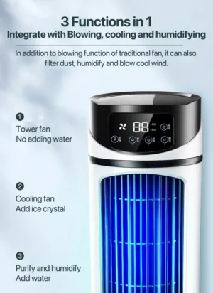 Mini Climatiseur Portable Sarmocare – Refroidisseur d'air à eau USB pour Bureau et Maison Exp. rapide – Image 3