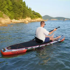 FunWater SUPFW10B – Planche à Pagaie Gonflable 10.8’ x 33’’ x 6’’, Antidérapante, Accessoires Inclus Exp. gratuit – Image 5