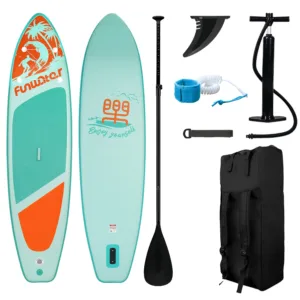 FunWater – Planche à Pagaie Gonflable Stand Up Paddle rapide Antidérapante avec Accessoires, 330 lbs, 305 à 350 cm – Image 14