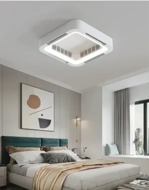 Lampe Ventilateur de Plafond Sans Lame LED –  Design Exclusif Moderne & Silencieux – Télécommande – 58cm – HomeLover – Image 3