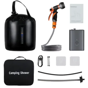 Douche de Camping Portable LOFAM 20L - Pompe Électrique Rechargeable avec Chauffage Solaire Liv. gratuit – Image 9