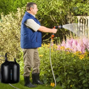 Douche de Camping Portable LOFAM 20L - Pompe Électrique Rechargeable avec Chauffage Solaire Liv. gratuit – Image 10