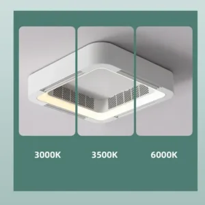 Lampe Ventilateur de Plafond Sans Lame LED –  Design Exclusif Moderne & Silencieux – Télécommande – 58cm – HomeLover – Image 7
