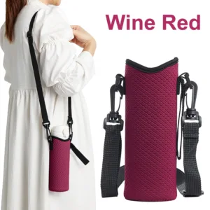 Transportez votre porte-bouteille avec style et confort grâce à ce manchon isolant antidérapant avec sangle réglable. Idéal pour Owala 24oz, randonnée, sport et camping.