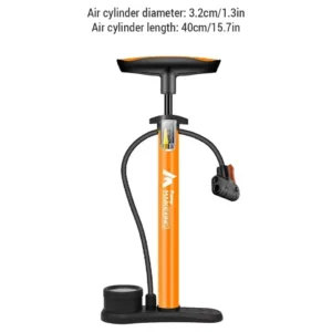 Pompe à Vélo Haute Pression 160 psi – Gonfleur Portable avec Jauge et Buses Multiples Liv. gratuit – Image 7