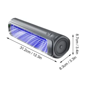 Climatiseur Mural Portable Silencieux 3 Vitesses – Refroidisseur d’Air Rechargeable 2000mAh pour Cuisine, Bureau, Été Liv. gratuit – Image 2