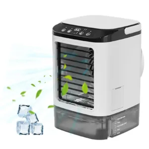 Climatiseur Portable 3 Vitesses avec Réservoir 900ml & Veilleuse 7 Couleurs – AZNM Refroidissement rapide ambiance douce, design compact pour votre confort quotidien. – Image 12
