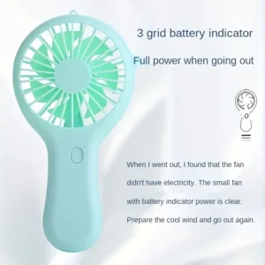 Mini Ventilateur Portatif de Poche USB Rechargeable 800mAh – KFKF Accessoire indispensable pour un été au frais, partout et à tout moment. Env. rapide – Image 2