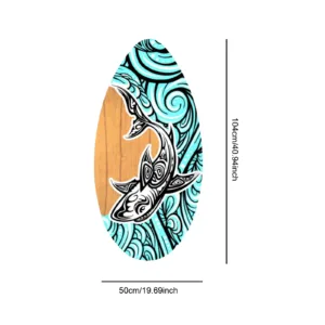 Skimboard Professionnel 41" – Planche de Surf Légère pour Débutants et Adultes, Bois Résistant Liv. gratuit – Image 3