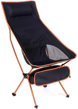 Chaise de Camping Pliable Ultralégère en Tissu Oxford - Pêche, Plage, Festival, Pique-nique Liv. gratuit – Image 2