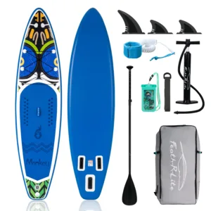 Planche à Pagaie Gonflable FunWater 11′ – SUP Ultra-légère avec Accessoires, PVC Double Couche Env. gratuit – Image 5